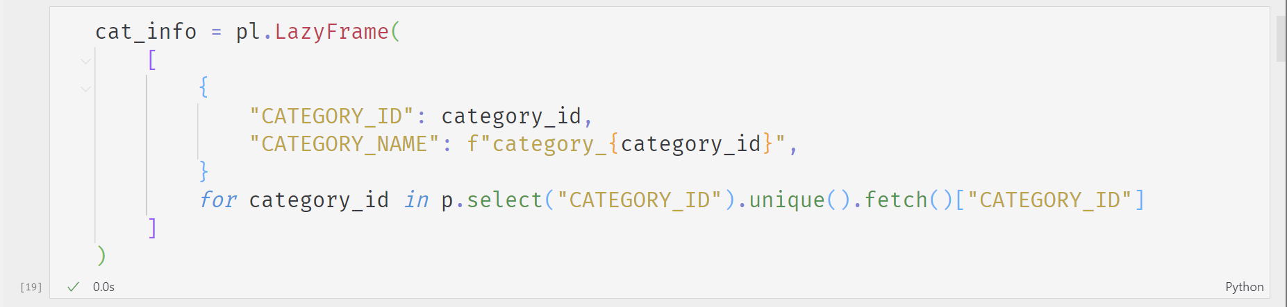 polars define lazyframe